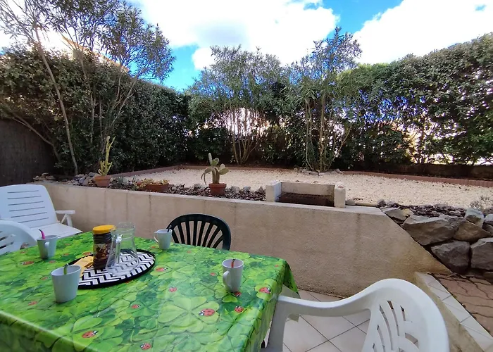 T2 Saint-pierre-la-mer: Terrasse, Parking Prive, Tennis - 4 Pers. - Fr-1-795-23 公寓 *